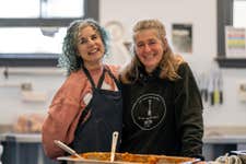 The Real Junk Food Project Brighton, a pay-as-you-feel food hub and café working to reduce food waste, supported by Sussex Community Foundation. Image courtesy of Sussex Community Foundation.