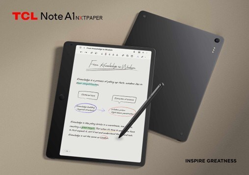 TCL Unveils Note A1 NXTPAPER: AI-Powered E-Note with Paper-Like