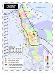 Figure 1: Road Cut Zone Drill Hole Locations and Simplified Geology