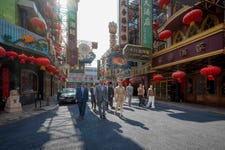 Sultan bin Ahmed visits Shanghai Film Studios, Film Park and Stadium (Photo: AETOSWire)