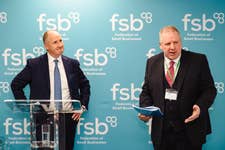 Terry Corby, chief executive of Good Business Pays addresses Kevin Hollinrake MP.