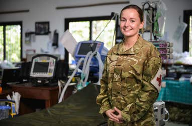 Julie-Anne Fulford, Very Seriously Injured (VSI) complex case manager at Help for Heroes in uniform.