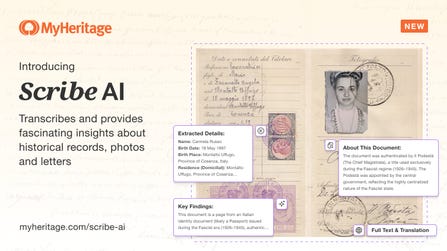 MyHeritage Launches Scribe AI to Transcribe, Interpret, and Reveal New Insights from Historical Documents and Photos