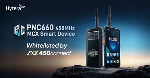 Hytera launches the MCX Smart Device PNC660 450MHz