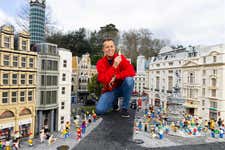 EDITORIAL USE ONLY Tv presenter Pat Sharp unveils ‘1996 High Street’ in Miniland at LEGOLAND Windsor Resort, marking 30 years since the attraction first opened to the public. Issue date: Thursday March 12, 2026. PA Photo. The scene is made from over 12000 bricks and took model makers over 171 hours to create.