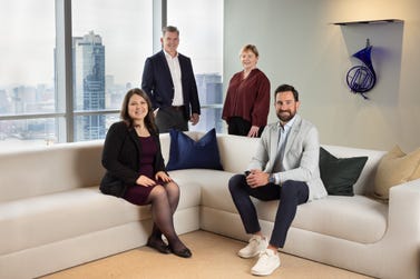 Alchelyst executive team (L–R): Kaci Twist Openshaw, Ian Lynch, Joan Kehoe and John Fascioni.