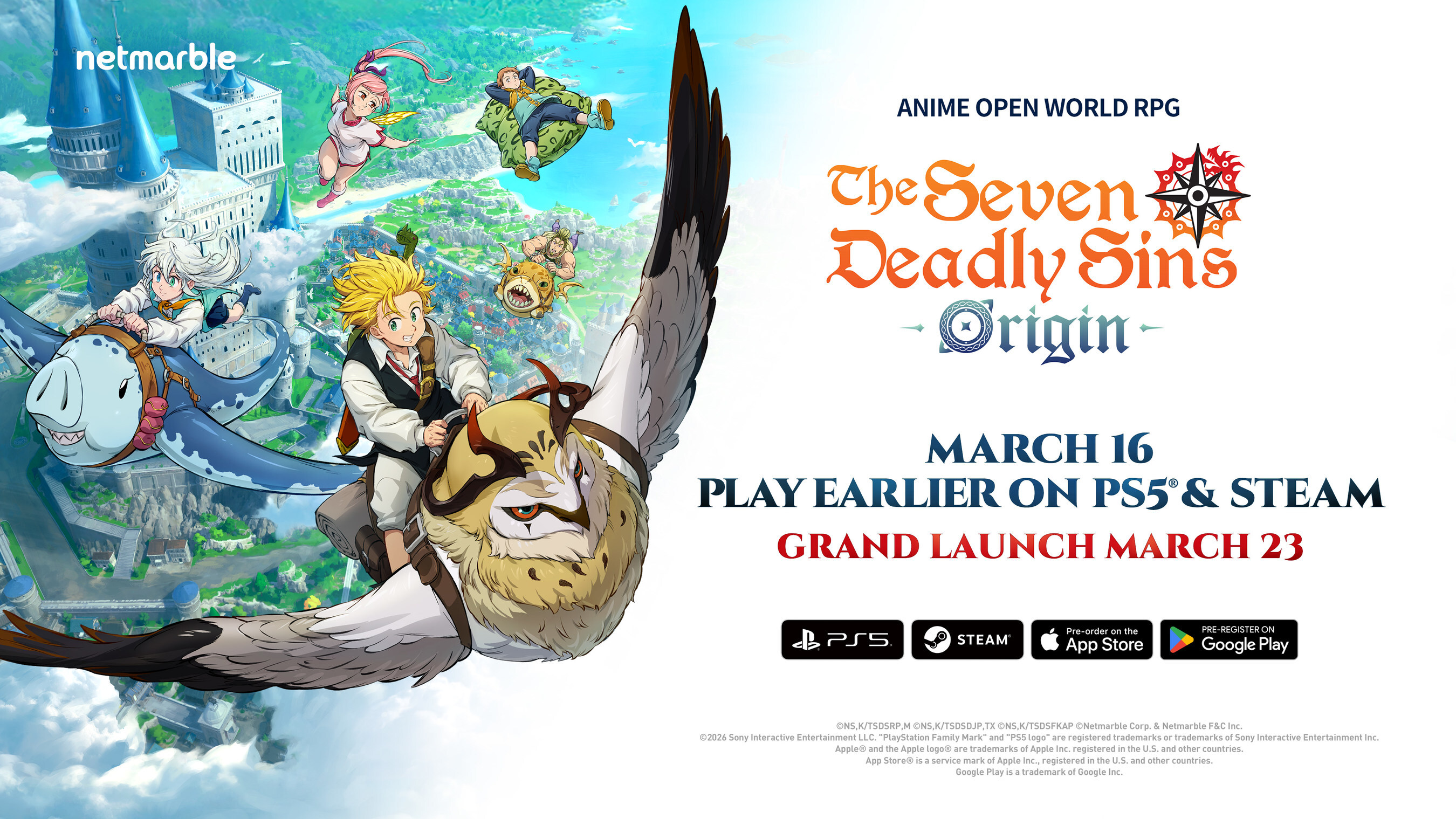 THE SEVEN DEADLY SINS: ORIGIN NOW AVAILABLE TO PLAY EARLIER ON