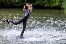 Lara Cosgrove (12) is one of 3 siblings who will compete at the 2026 World Under 17 Waterski Championships in Argentina. Issue date: 23 March 2026. Photo credit: James Elliott