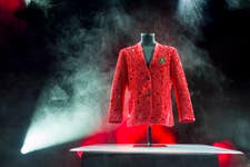 EMBARGOED TO 0001 TUESDAY MARCH 24 EDITORIAL USE ONLY General view of a specially created one‑of‑a‑kind Butlin’s Rhinestone Redcoat, designed to mark the seaside resort’s 90th anniversary, at the brand’s original resort in Skegness. Issue date: Tuesday March 24, 2026. PA Photo.