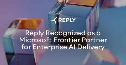 Reply Recognized as a Microsoft Frontier Partner for Enterprise AI Delivery