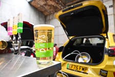 EDITORIAL USE ONLY General view from the launch event of Ford and Days Brewing Co.’s new 0.0% beers at The Film Shed in London, inspired by journeys undertaken by the Puma Gen‑E car throughout the UK. Issue date: Friday March 27, 2026. PA Photo.