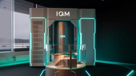 IQM Radiance quantum computer is located in IQM's showroom in Espoo, Finland.