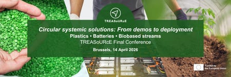 Join us in Brussels for the TREASoURcE Final Conference on circular solutions.