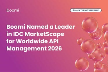 Boomi Named a Leader in IDC MarketScape for Worldwide API Management 2026