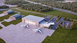 Private ramp, offering 432,000 square feet of space for aircraft parking, will be completed in time for the 2026 golf tournament.