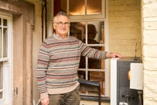 Undated handout image of Angus Townley from Crowle, Lincolnshire, who is taking part in a domestic battery trial with E.ON Next and Northern Powergrid