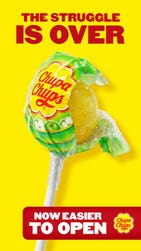 Chupa Chups has launched a new wrapper