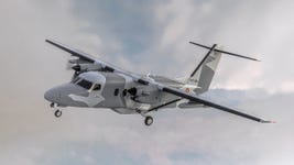 A new ally in the air: An artist’s rendering shows a Cessna SkyCourier configured for military operations, including a special operations paint scheme and mission equipment. The aircraft was selected by Belgium Special Operations Forces.