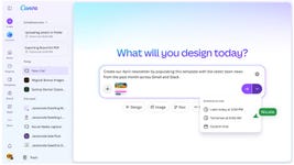 Set tasks once, and Canva AI runs them automatically in the background, even while you’re offline.