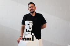 Marc McKee, founder of ElastiK° Skin with all products