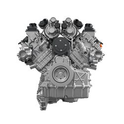 The front view of the HORSE W30 engine.