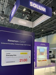 SOLUM showcases Newton Core+ at Stand M60 during the Retail Technology Show 2026 in London (Image: SOLUM)