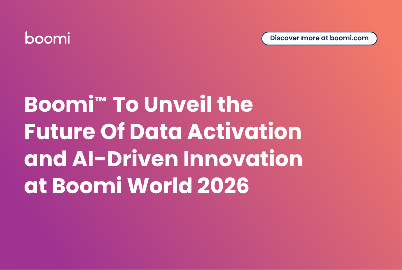 Boomi To Unveil the Future Of Data Activation and AI-Driven Innovation ...