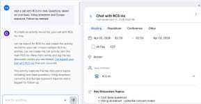IR teams can capture every interaction as it happens, with Q automatically logging meetings, surfacing key discussion points, and structuring follow-ups for faster, more informed decision-making.