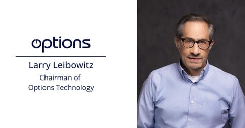 Options Technology Appoints Larry Leibowitz as Chairman of The Board