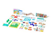 The Maths Skill Set begins by introducing counting and early addition and subtraction, before expanding to concepts of place value, money management, and early multiplication and division. A Play Guide and free access to expert content through The Lovevery App, provides parents with background knowledge, play tips, and confidence to guide each activity–no teaching expertise required.