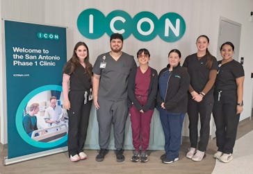 Welcoming visitors to ICON’s new San Antonio Phase 1 clinic, purpose‑built to support early clinical development