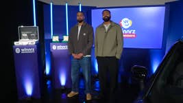 Ashley and Jordan Banjo at Winnrz HǪ in London ahead of the first Winnrz Wednesdays live draw.