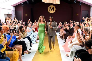 EDITORIAL USE ONLY Heidi Klum and Law Roach close the Magnum couture runway presentation at the House of Magnum during the Cannes Film Festival in Cannes, France. Picture date: Thursday May 14, 2026. PA Photo. Photo credit should read: Matt Crossick/PA Media Assignments
