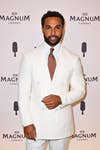 EDITORIAL USE ONLY Lucien Laviscount arrives on the red carpet for the Magnum VIP Party during the Cannes Film Festival in Cannes, France. Picture date: Thursday May 14, 2026. PA Photo.