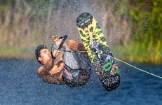 GB waterskier Joel Poland will compete at The Masters in the USA next weekend. Issue date: 18 May 2026. Picture credit: Johnny Hayward