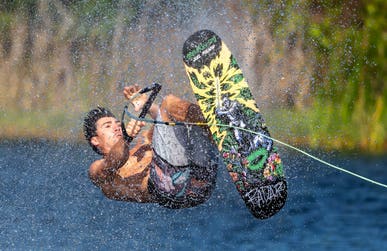 GB waterskier Joel Poland will compete at The Masters in the USA next weekend. Issue date: 18 May 2026. Picture credit: Johnny Hayward