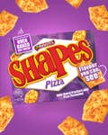 Arnott’s Shapes Pizza brings a rich tomato & cheese flavour, inspired by a classic pizza, on a crispy base.