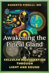 Ophthalmologist Roberto Pinelli explains, in an engaging personal narrative style, his unique methods for using a combination of light, sound, and nutraceuticals to non-invasively activate the pineal gland to promote cellular reju­venation, decrease aging, and improve overall well-being. Supported by case studies and peer-reviewed research, Pinelli’s method centers on using photons to convey vibrational energy through the eyes to target areas of the body with the sinergic use of sound vibrations and specific nutraceuticals. He shows the potent effects this has on overall wellbeing and mental health as it can improve memory, mental clarity, and self-awareness. His techniques also have positive effects on the body such as helping to heal degenerative diseases like AMD, retinal degenerations, Alzheimer’s, rheumatoid arthritis, and Parkinson’s.