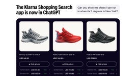 The Klarna Shopping Search app is live in ChatGPT