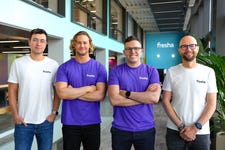 From left to right: Marcin Dąbrowski (Deputy Chief Product Officer); Nick Miller (Co-Founder and Chief Product Officer); William Zeqiri (Founder and CEO); and Paweł Iwanów, (Chief Payments Officer).