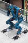 EDITORIAL USE ONLY General view of Anguish, a 2.4 metre sculpture constructed from reclaimed tools by artist Ptolomy Erlington in partnership with Wickes, at Leeds Trinity Shopping Centre, highlighting the emotional and financial impact of tool theft in one of the UK’s hardest‑hit regions. Picture date: Wednesday May 27, 2026. PA Photo.