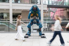 EDITORIAL USE ONLY General view of Anguish, a 2.4 metre sculpture constructed from reclaimed tools by artist Ptolomy Erlington in partnership with Wickes, at Leeds Trinity Shopping Centre, highlighting the emotional and financial impact of tool theft in one of the UK’s hardest‑hit regions. Picture date: Wednesday May 27, 2026. PA Photo.