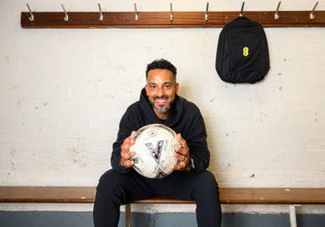 EDITORIAL USE ONLY Former England footballer Theo Walcott joins Teviot Rangers JFC for a training session in London as part of EE's new 'Yes Boys' campaign exploring the impact of negative online influences on boys' attitudes and behaviour. Picture date: Tuesday June 2, 2026. PA Photo. The campaign follows research from EE showing that almost half of boys aged 11 to 16 are exposed to harmful stereotypes about masculinity multiple times a week, while nearly two-thirds of parents believe football has a positive impact on their son's confidence and identity.