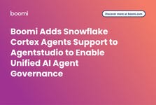 Boomi Adds Snowflake Cortex Agents Support to Agentstudio to Enable Unified AI Agent Governance
