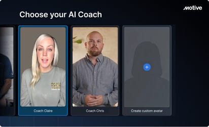 AI Coach delivers automatic, personalised AI-generated coaching videos each week through the Motive Dashboard and Driver App.