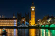 EDITORIAL USE ONLY A live projection is unveiled at Houses of Parliament in London by Project Slingshot, which show campaign visuals from the advert featuring comedian Diane Morgan alongside other well-known supporters who back the campaign calling for a ban on the use of CO2 gas chambers in pig slaughter. Issue date: Wednesday June 10, 2026. PA Photo.
