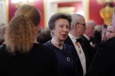 HRH The Princess Royal, Royal Fellow, meets guests at a reception to celebrate the 50th anniversary of the Royal Academy of Engineering.