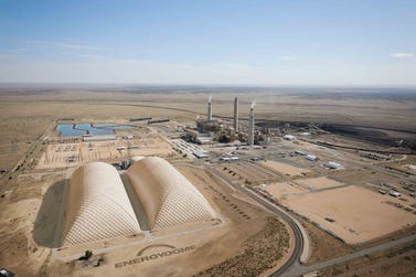 Image: Rendering of Energy Dome’s energy storage system located at the Coronado Generating Station site
