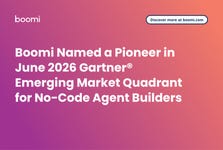 Boomi Named a Pioneer in June 2026 Gartner® Emerging Market Quadrant for No-Code Agent Builders