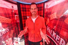 EDITORIAL USE ONLY Sir Andy Murray visits The 2026 HSBC Championships at the Queen’s Club in London in partnership with Walker’s Shortbread, stepping inside the brand's experiential 'Walker's Shortbread Dome’, to take part in a timed reflex challenge. Picture date: Tuesday June 16, 2026. PA Photo. The initiative marks Walker’s Shortbread’s debut as an official supporter of the 2026 HSBC Championships.